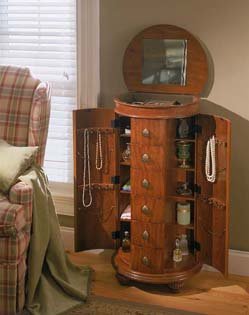 Buy French Country Cherry Half Round Jewelry Armoire online at Discounted New and Used prices. Delivered to your door with Off-The-Bookshelf.