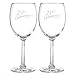 Hortense B. Hewitt Wedding Accessories 25th Anniversary Wine Glasses, Set of 2