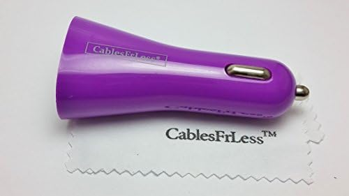 CablesFrLess 3 in 1 Durable Braided Micro USB Charging Kit fits Samsung Galaxy S3 S4 Reverb Note Google Nexus HTC One Touch Acer LG Optimus Pantech Blackberry Motorola HTC Sony Ericsson and most other micro USB devices (10ft Purple)