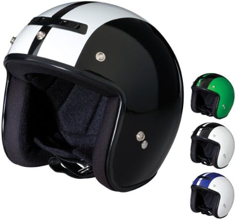 Z1R Jimmy Retro 2 Open Face Helmet White/Black Md 0104-1456