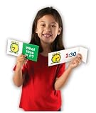 from Learning Resources Fold-Up Flash Cards - Time Model LER7284
