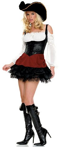The Black Pirate Costume Lingerie