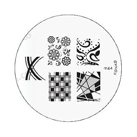 Konad Stamping Nail Art 9 French Manicure Image Plates M19.m44.m45.m56.m60.m61.m62.m63.m64. Aviva Beauty