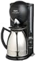 Krups 229-45 Aroma Control 10-Cup Coffeemaker with Thermal Carafe, Black and Stainless Steel