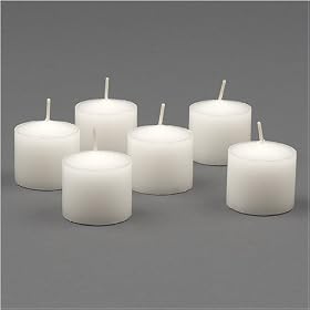 Set of 72 Premium Unscented Votive Candles