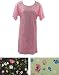 Pack of 3 Short Sleeve Fun Print Cotton Nightgowns Plus Size 6X