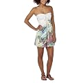 Xhilaration&reg; Juniors Swim Butterfly Print Terry Swim Cover-up - Cream/Green/Pink