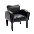 Baxton Studio Weller Leather Chair- Espresso Brown