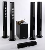 Crystal Acoustics SmArt 4 & THX Select Certified 10 Subwoofer, Piano Black