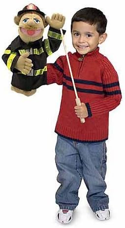 Melissa & Doug Hero's Pack - Includes Firefighter Puppet & Policeman Puppet