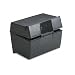 Oxford Products - Oxford - Plastic Index Card Flip Top File Box Holds 300 3 x 5 Cards, Matte Black - Sold As 1 Each - Special groove in top of lid to hold a card upright. - Stepped floor design for easy access. -