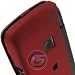 RED RUBBERIZED COATED PROGUARD COVER HARD CASE PROTECTOR (With Optional Detachable Belt Clip) for VERIZON LG VX10000 VOYAGER - RETAIL PACKAGING