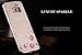 Samsung Galaxy S6 Edge Plus Case,Inspirationc [Secret Garden] Gold and Pink TPU Plating Clear Shiny Cover Series for Samsung Galaxy S6 Edge Plus-Swarovski