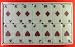 Poker Domino Marbleized Professional White/Red size set of 54