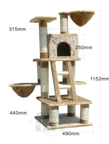 zoomundo 53756841 Katzen Kratzbaum in beige Preisvergleich