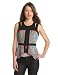 BCBGMAXAZRIA Women's Alex Printed Vest, Tahiti Blue, Small