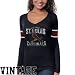 MLB '47 Brand St. Louis Cardinals Ladies Homerun Long Sleeve Premium T-Shirt - Navy Blue