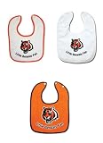 Cincinnati Bengals 3 Pack Snap Bib Set
