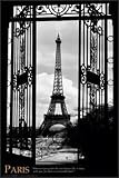 Eiffel Tower (Through Gates, 1909) 24x36 FRAMED Poster