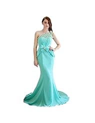 Mermaid One Shoulder Prom Dress  with a Brush/Sweep Train 
