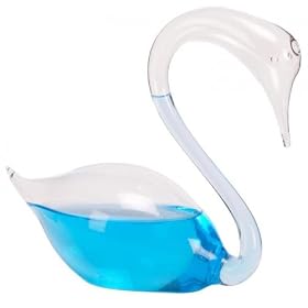 River City Glass Swan Water Barometer - 6 Inches Tall