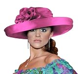 Kentucky Derby Hat with Brim - 47100 Ivory