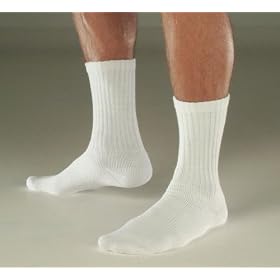 Style 190, E-Z Walker Plus Crew Length Support Diabetic Socks for Sensitive Feet, 8-15 – Available in Various Sizes and Colors