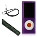 Courage*Wisdom Neckstrap + New Ipod Nano 4 Silicone Skin Case Cover (open Click Wheel...