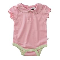 Babysoy Puff-Sleeve Bodysuit , Petal 0-3 Months