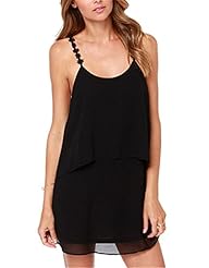 Sexy Backless Short Scoop Neck  Shirt Mini Dress 