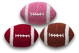 Doggles DOTYCRFB-ST Crochey Striped Football 6 pk