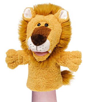 Childrens Toyshop  Toys : Plush Limbo Lion Puppet 10"
