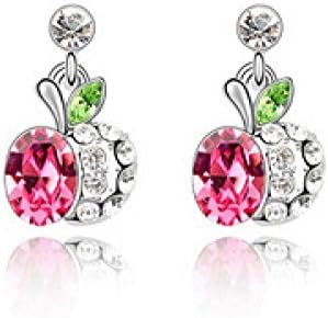 Beauty Of Fashion 2015 New Austria Crystal Earrings Peace Fruit High-End Jewelry Factory Direct Sales