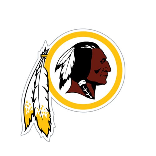 Washington Redskins 12-inch Die Cut Window Film
