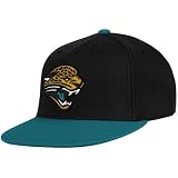 NFL Reebok Jacksonville Jaguars Black-Teal Down Field 210 Fitted Hat (Small/Medium)
