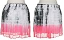 SELE Crinkle Chiffon Tie-Dye Mini Skirt