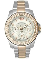 Tommy Bahama RELAX Womens RLX4009 Riveria Two-Tone Rose Gold Stones Watch