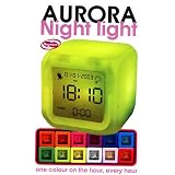 Aurora Colour Changing Clock (Nightlight)