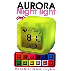 Aurora Colour Changing Clock (Nightlight)