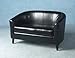 Tempo Twin 2 Seater Tub Chair in Black Faux Leather and FREE Delivery Service Image