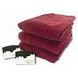 Knit Microplush Warming Blanket with Digital Controller Size: Full, Color: Brick