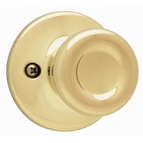Kwikset 488T 3 CP Security Tylo Dummy Knob, Polished Brass