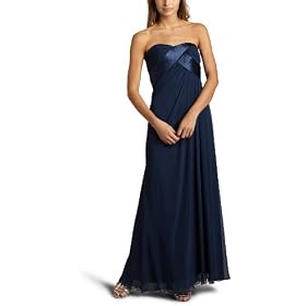 Buy ABS Allen Schwartz Ladies Strapless Chiffon Tucked Gown by A.B.S Allen Schwartz