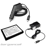 Brand New HTC Cingular 8125, T-mobile MDA PDA Smartphone Accessory Bundle Kit - Car Cigarette Lighter Adapter + Home Travel Ac Charger + Standard Lithium-ion Battery