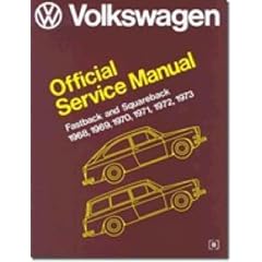 Volkswagen Fastback and Squareback Official Service Manual Type 3