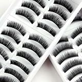 20 Pairs Black Thick Natural Long Makeup False Fake Eyelash Eye Lashes #150