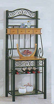 Sandy Green Metal Kitchen Baker