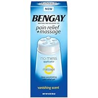 Bengay Pain Relief + Massage, Vanishing Scent, 3-Ounce