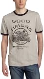 41AF3nLMUjL. SL160  Lucky Brand Mens Good Times Short Sleeve Ringer Tee