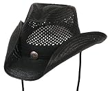 Western Soft Toyo Straw Cowboy Hat